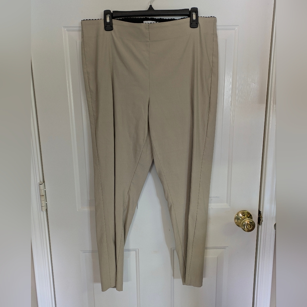 Elle Classic Beige Straight Leg Pants